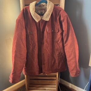 Cinch Men's Burnt Orange Jacket with Sherpa Lining